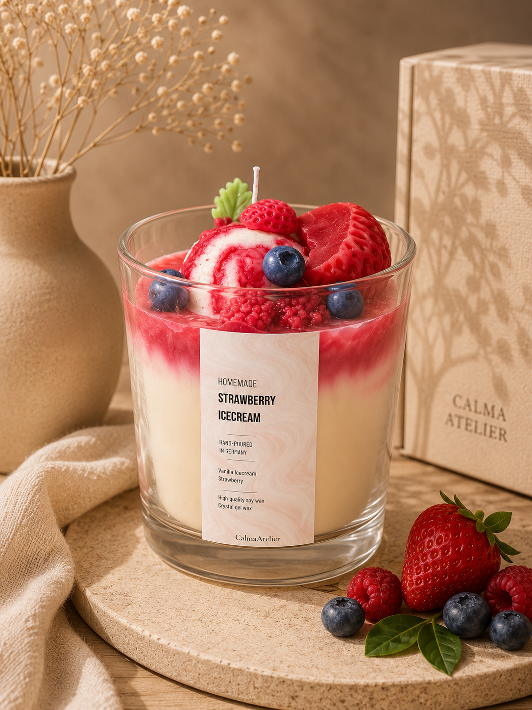 Homemade Strawberry Icecream