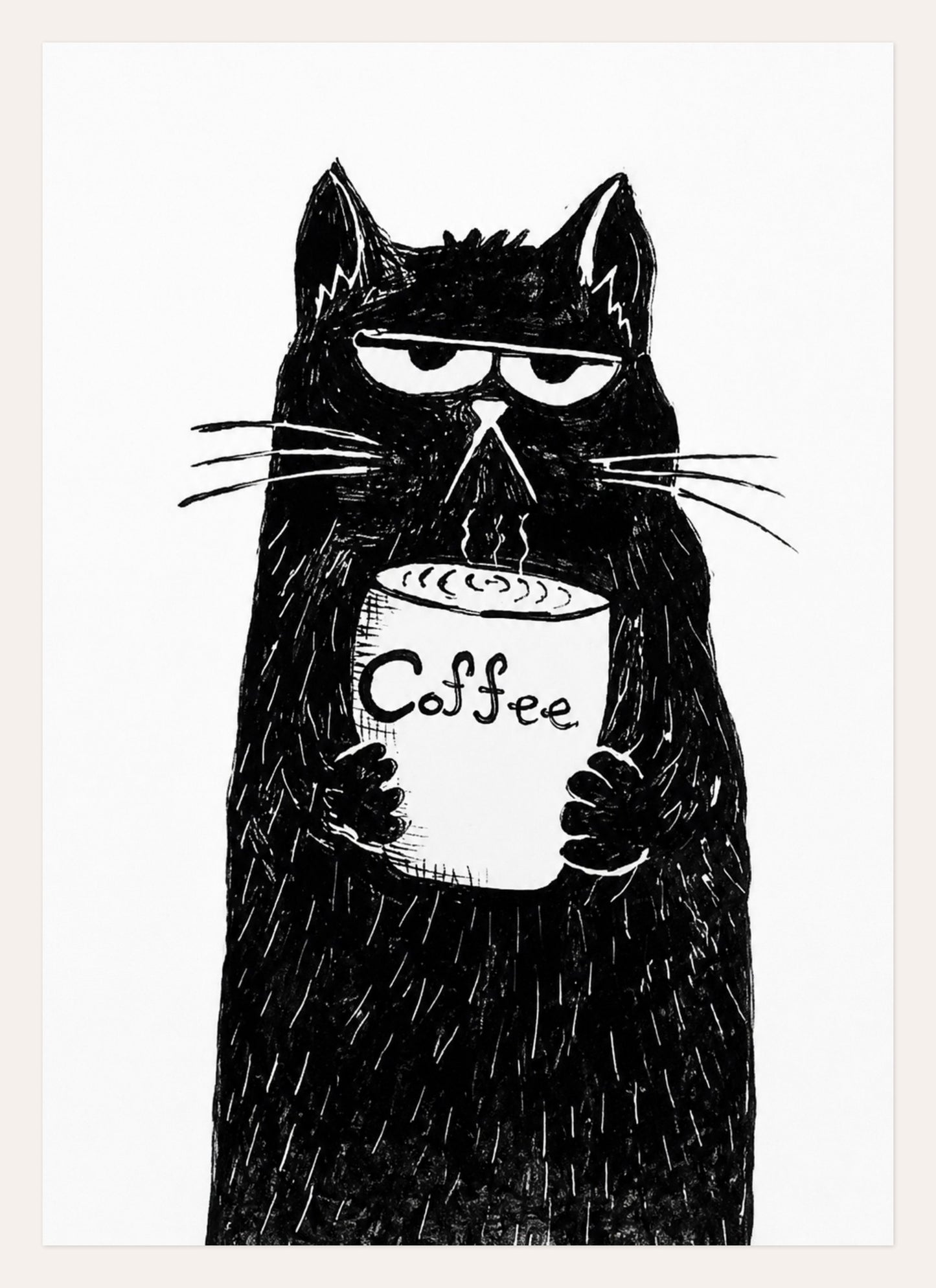 Dark Roast Cat – A3