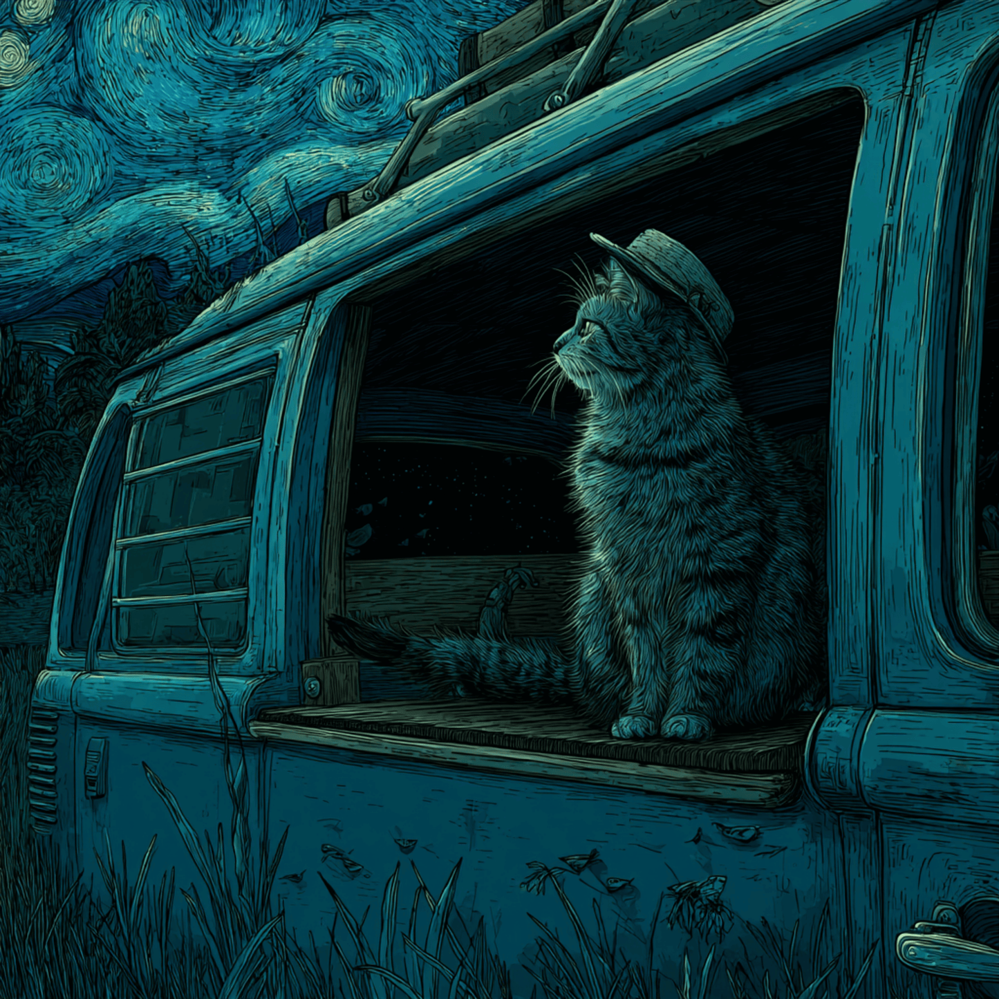 Midnight Road Cat