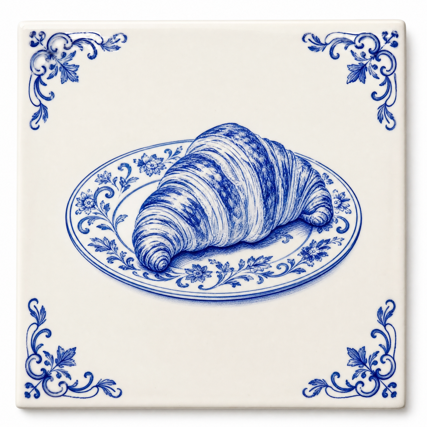 Art Fliese Croissant – Delft Blau