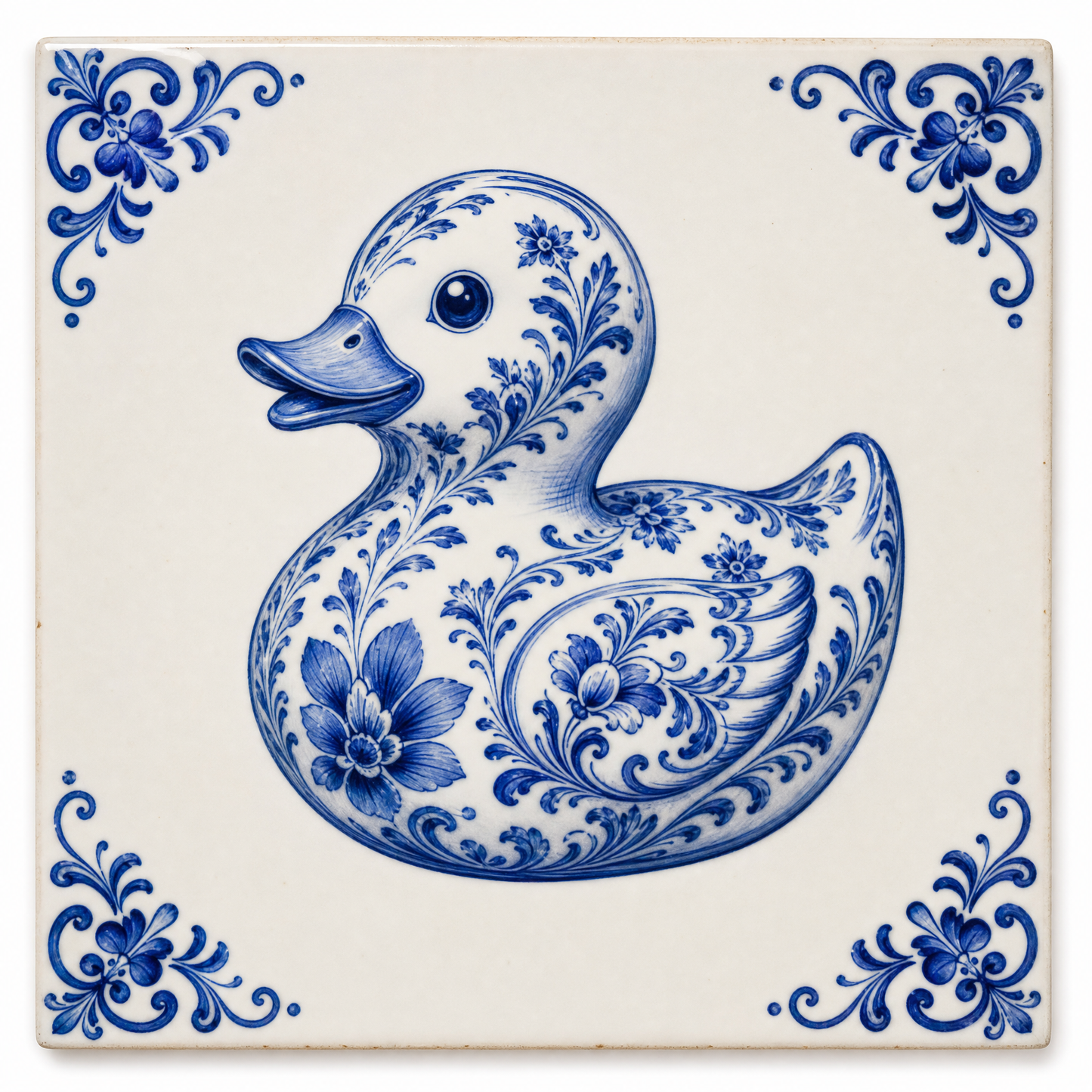 Art Fliese Ente – Delft Blau