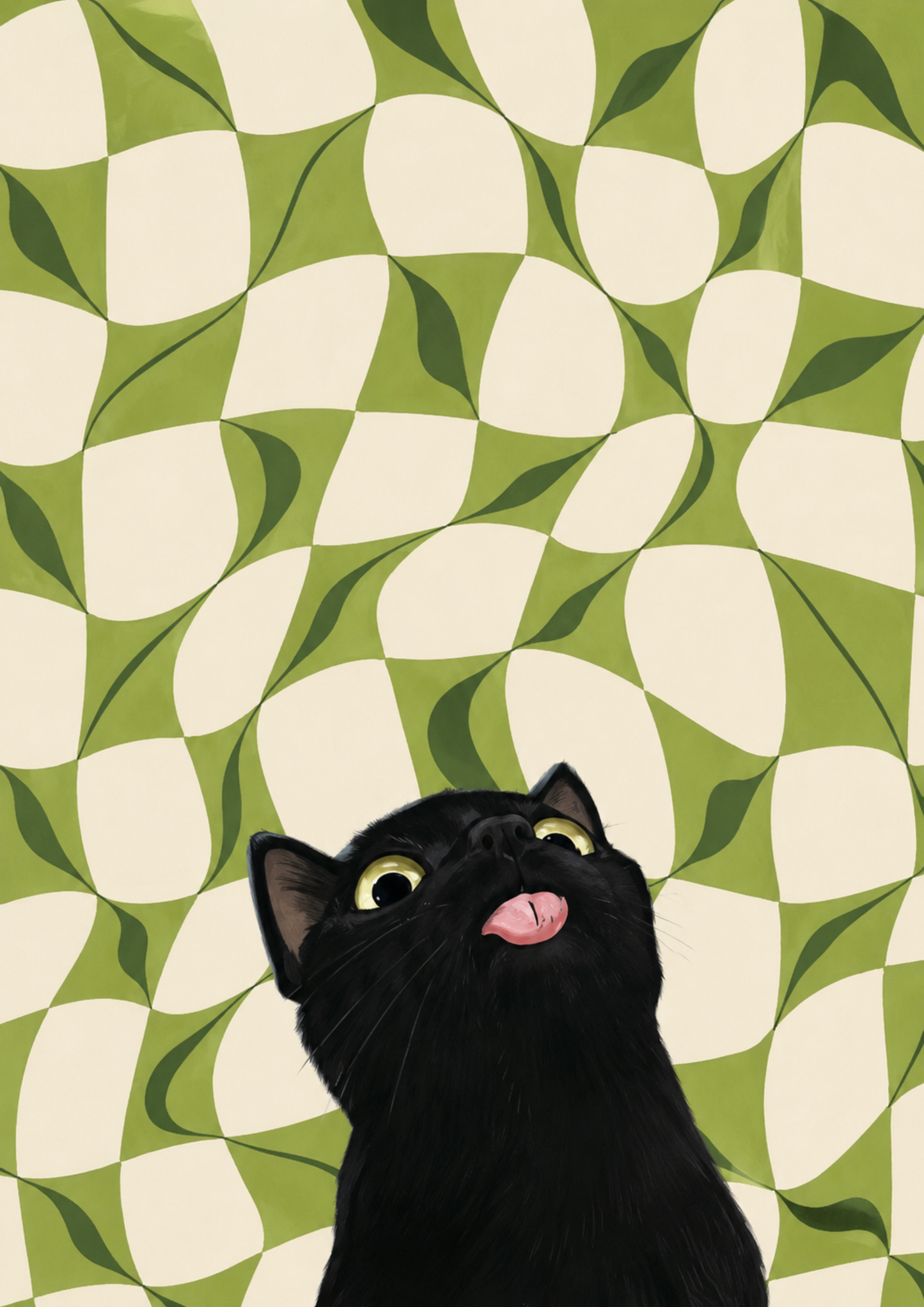 Wild Green Stare – A3