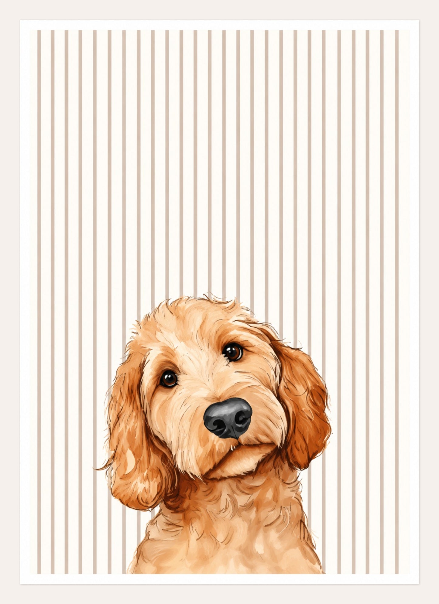 Golden Soft Gaze – A3