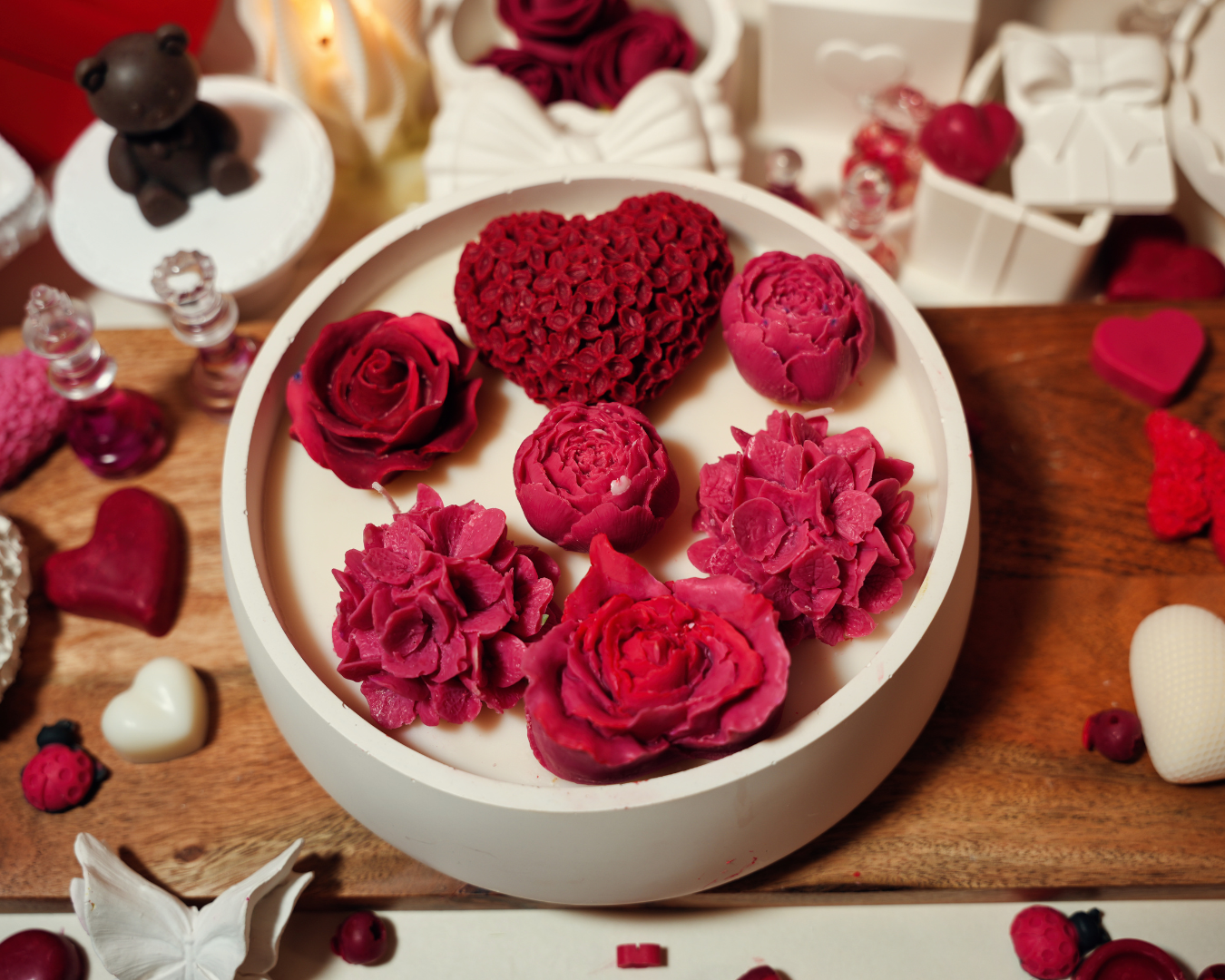 Red Bloom Bowl – Valentine Statement