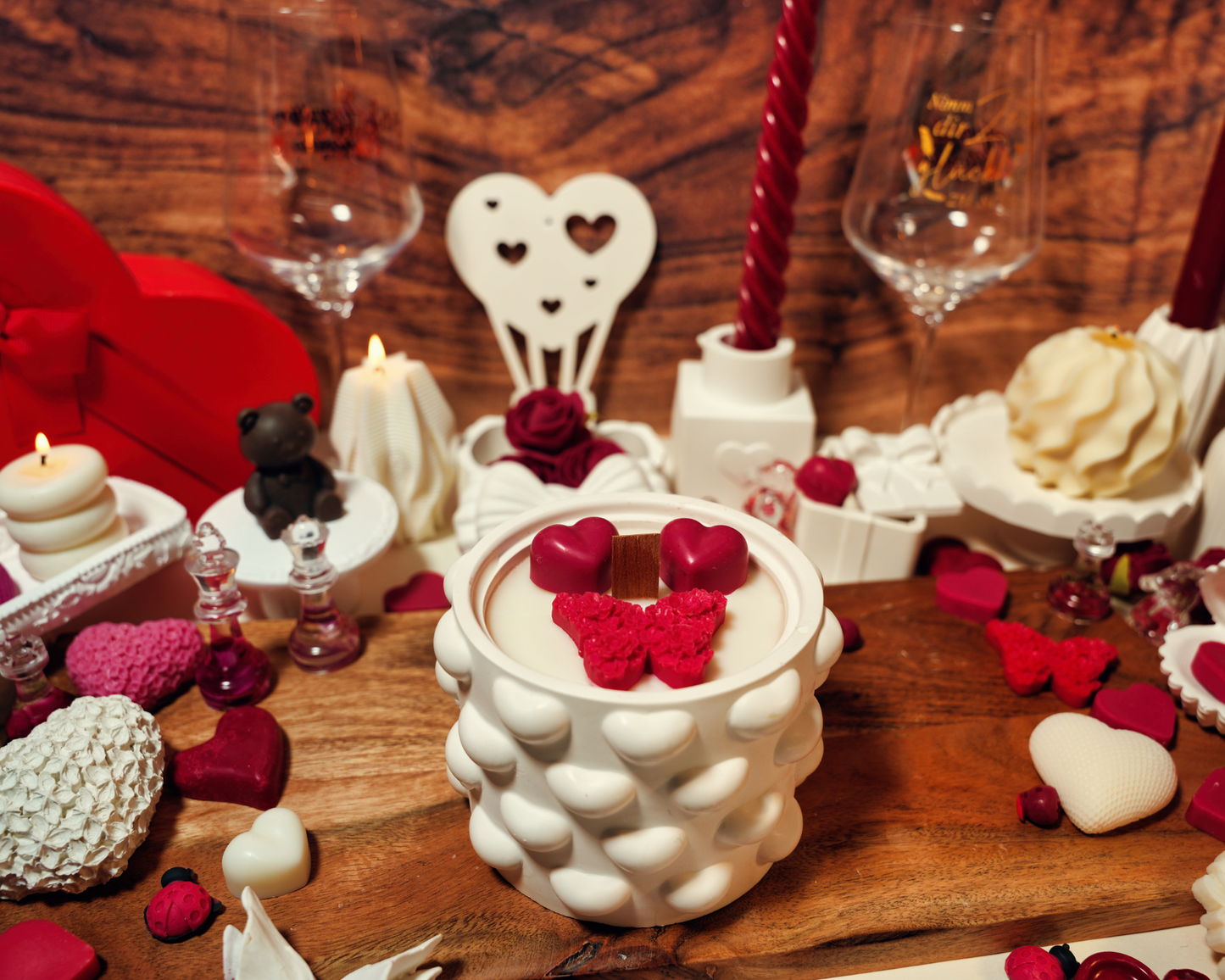 Heart Texture Candle – Valentine Limited Edition