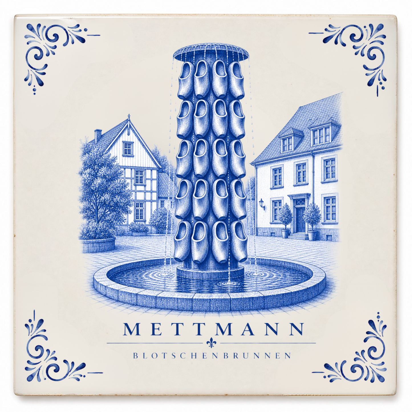 Mettmann Set – acht Motive plus Geschenkfliese