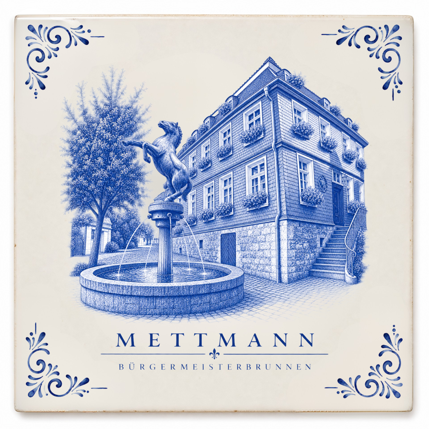 Mettmann Set – acht Motive plus Geschenkfliese