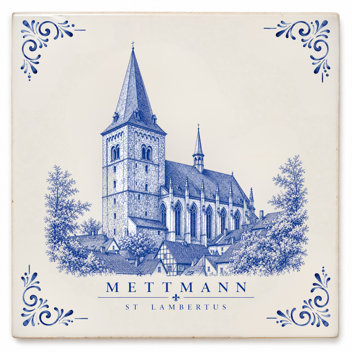 Mettmann Set – acht Motive plus Geschenkfliese