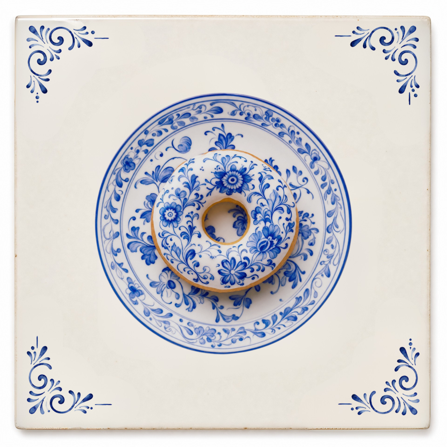 Art Fliese – Glasierter Donut