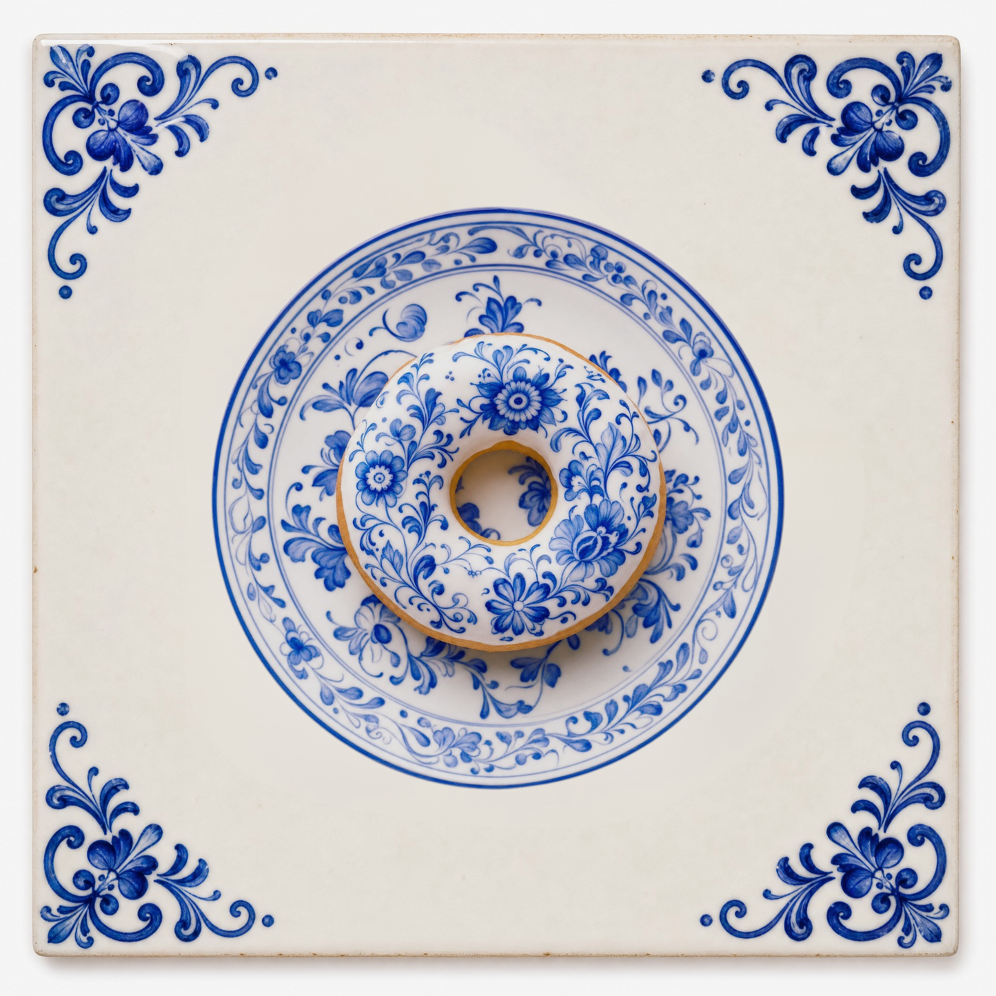 Art Fliese – Glasierter Donut