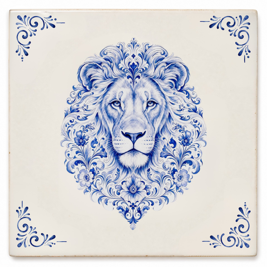 Art Fliese – Majestätischer Löwe