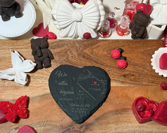 Custom Schieferherz– Personalized