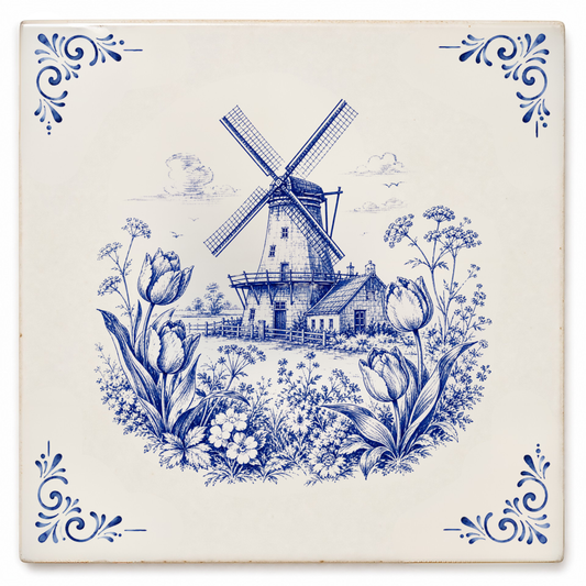 Art Fliese – Windmühlenlandschaft