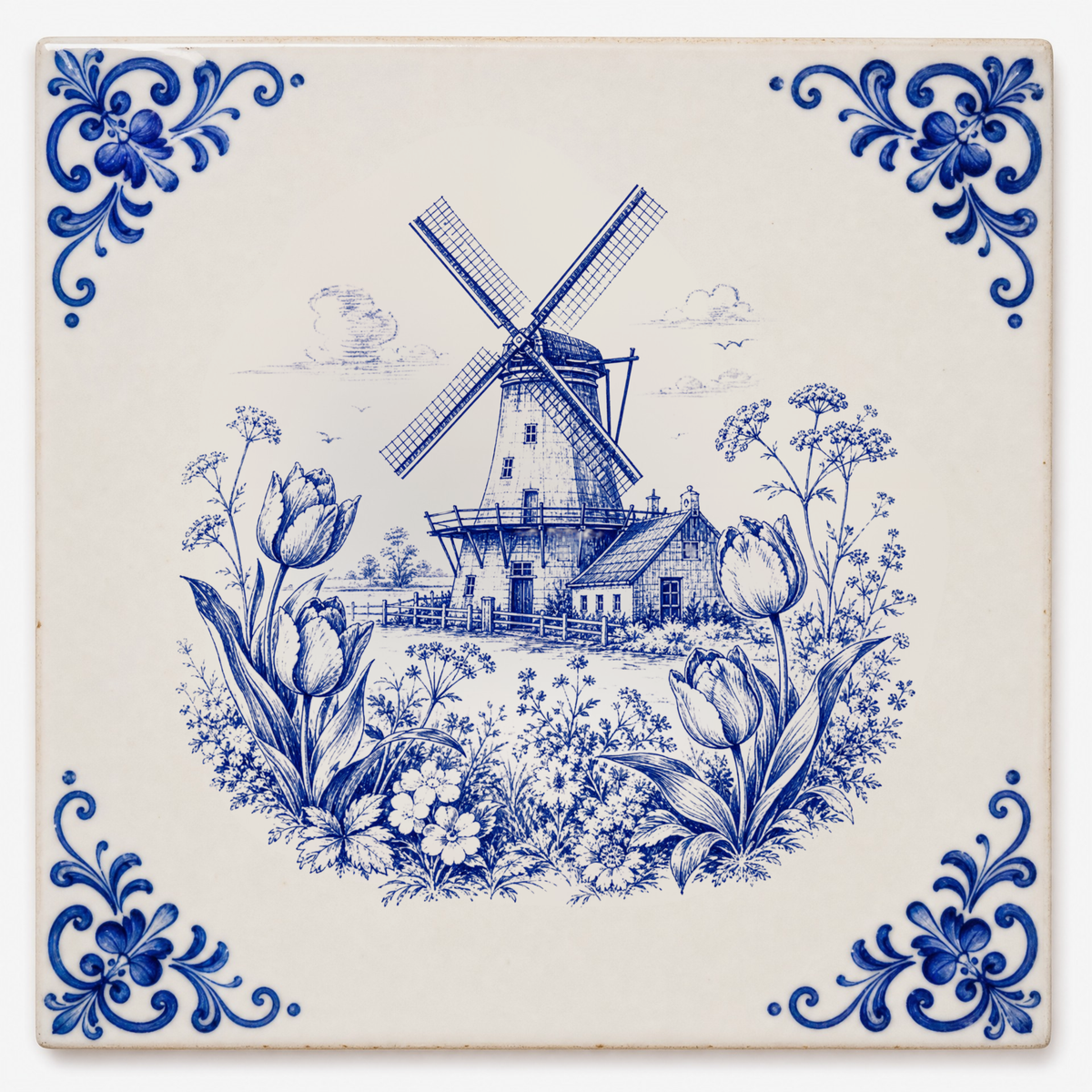Art Fliese – Windmühlenlandschaft