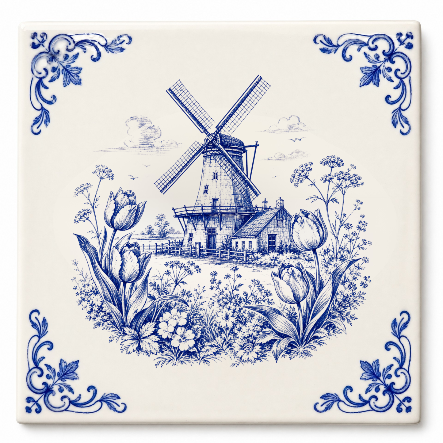 Art Fliese – Windmühlenlandschaft