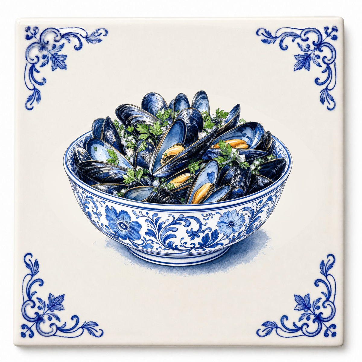 Art Fliese – Miesmuscheln