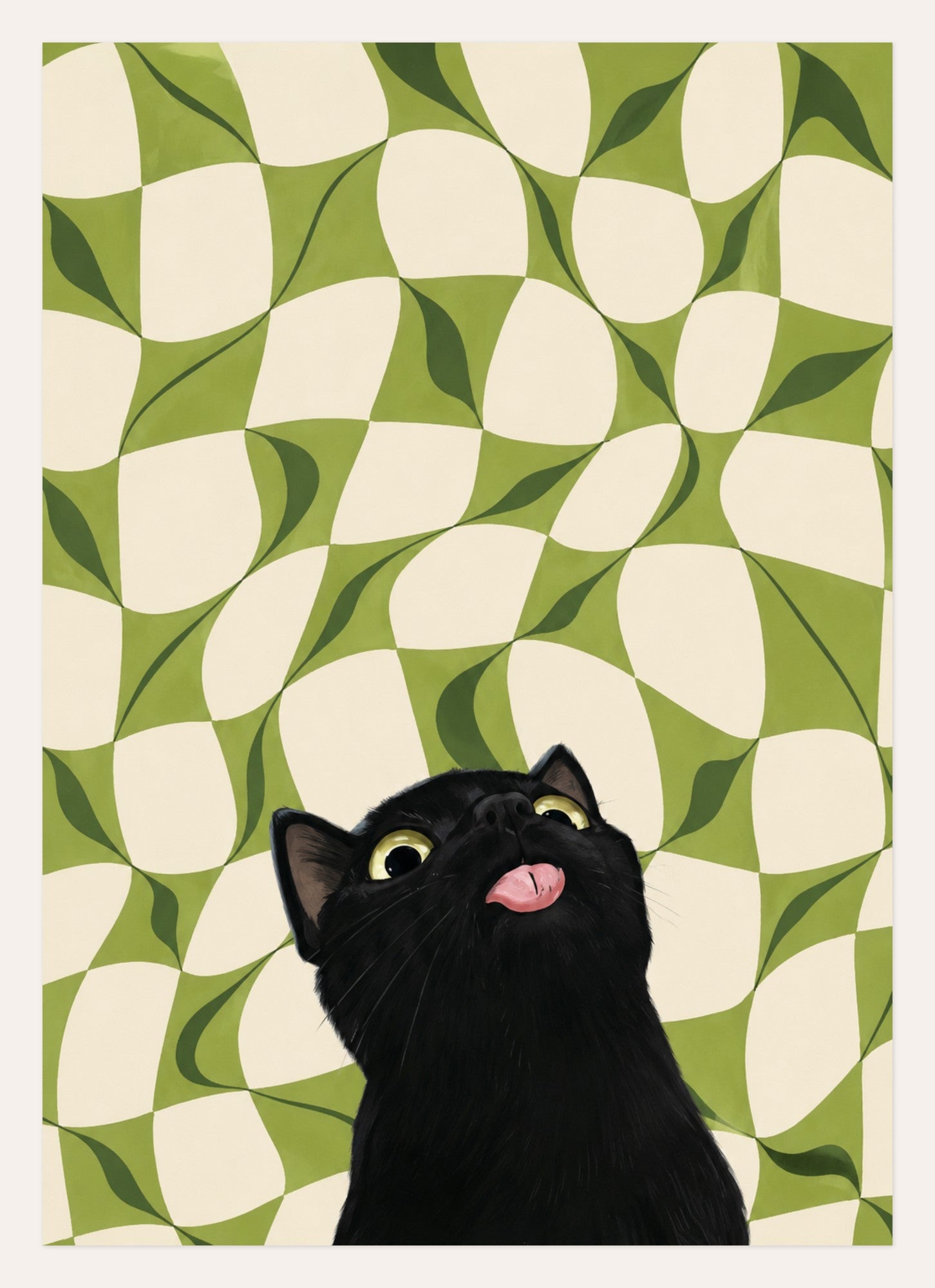 Wild Green Stare – A3