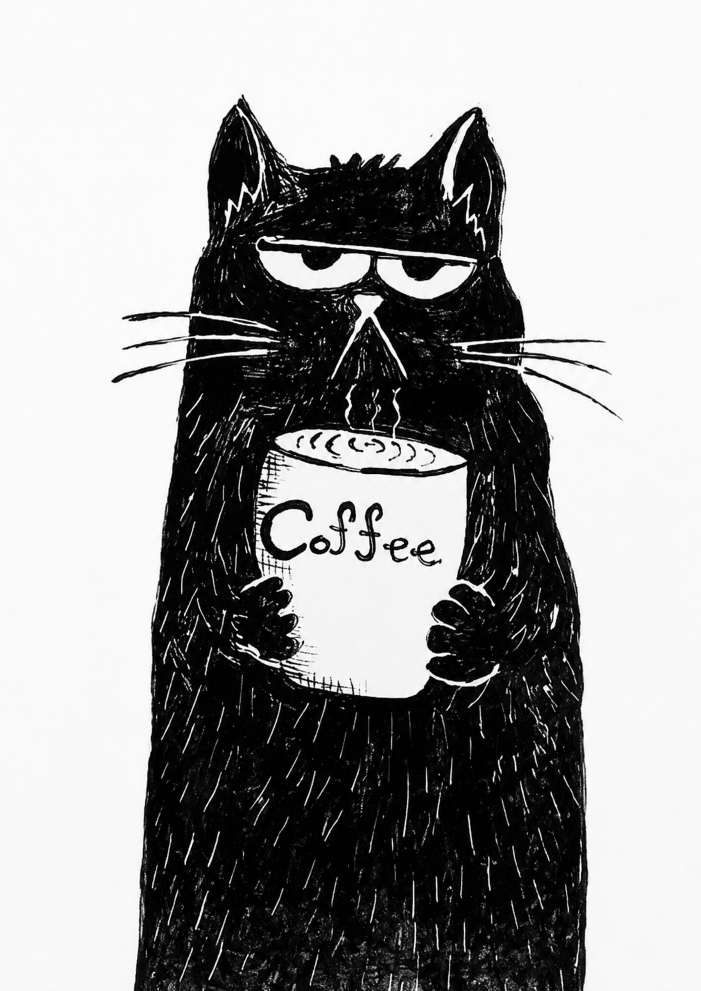 Dark Roast Cat – A3