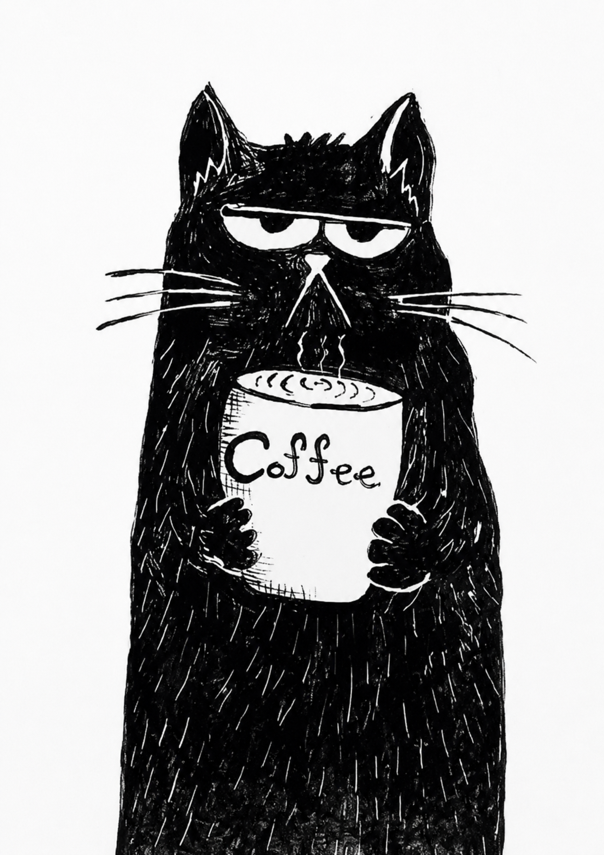 Dark Roast Cat – A3