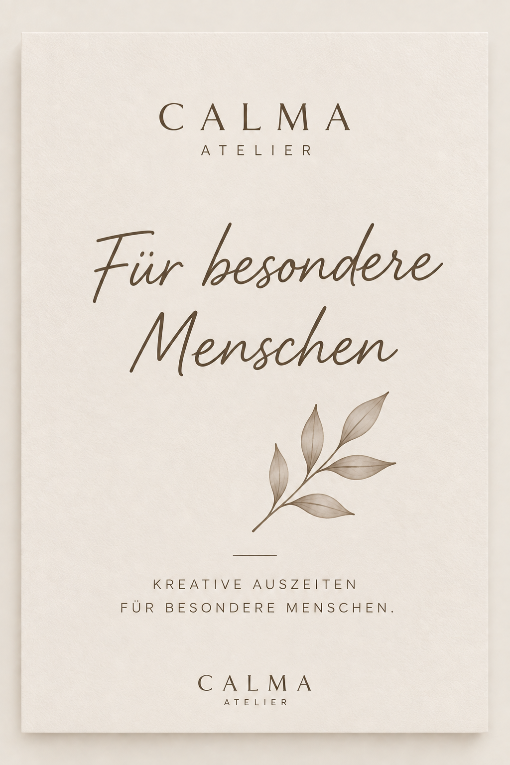 Calma Atelier-Gutschein