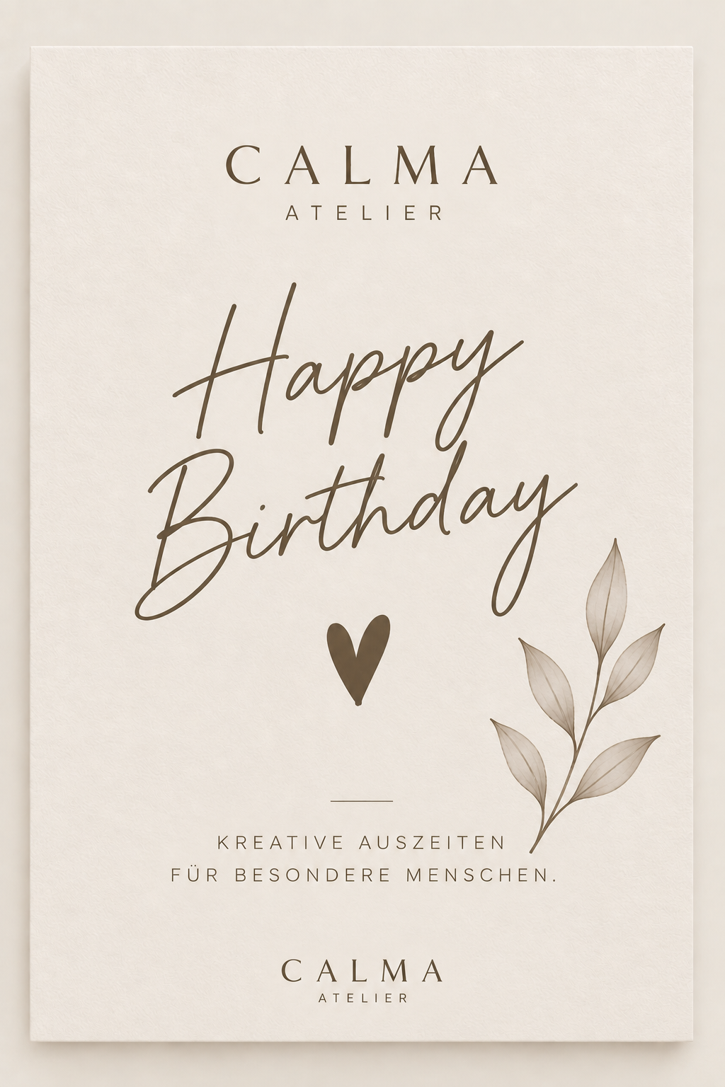 Calma Atelier-Gutschein
