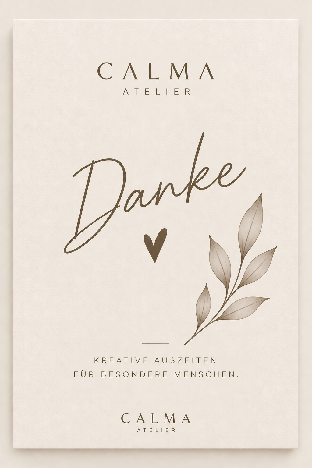 Calma Atelier-Gutschein