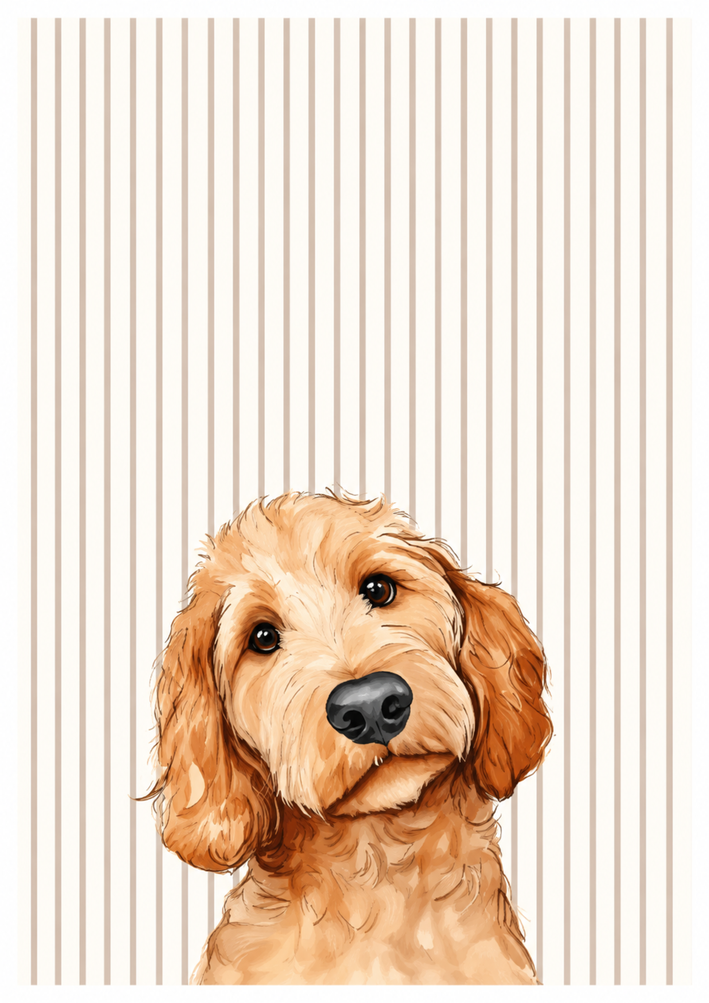 Golden Soft Gaze – A3