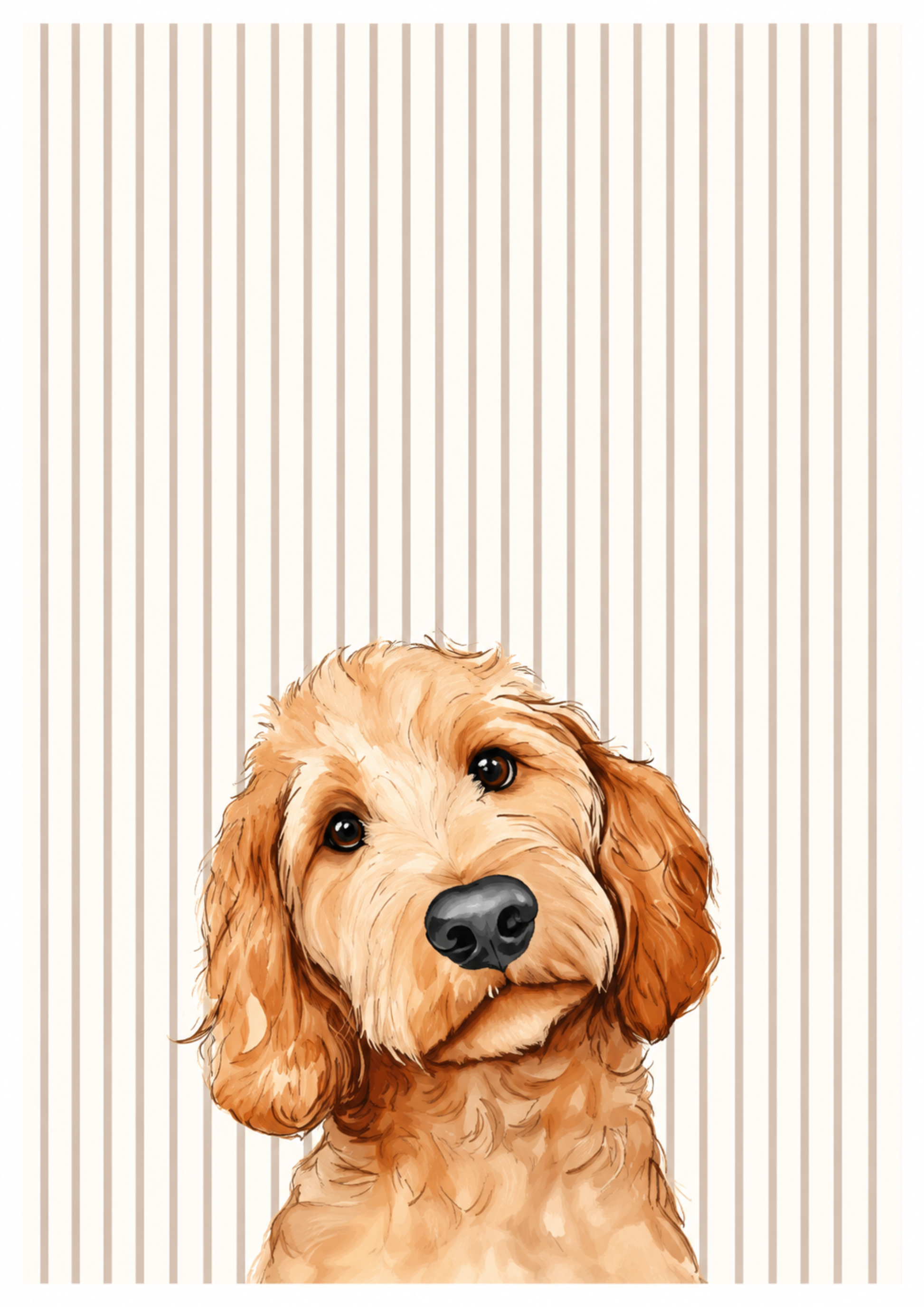 Golden Soft Gaze – A3
