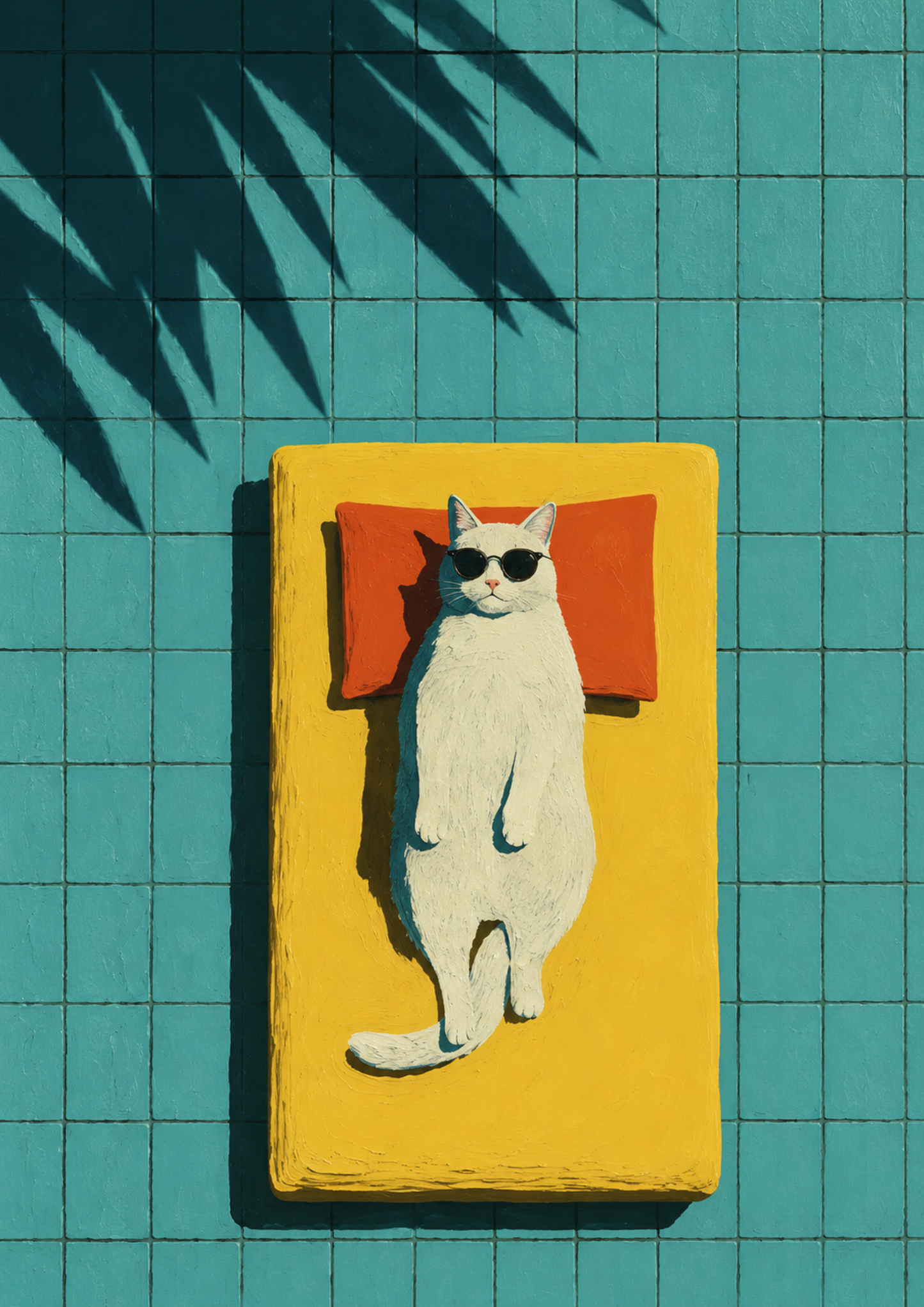 Cool Pool Cat – A3
