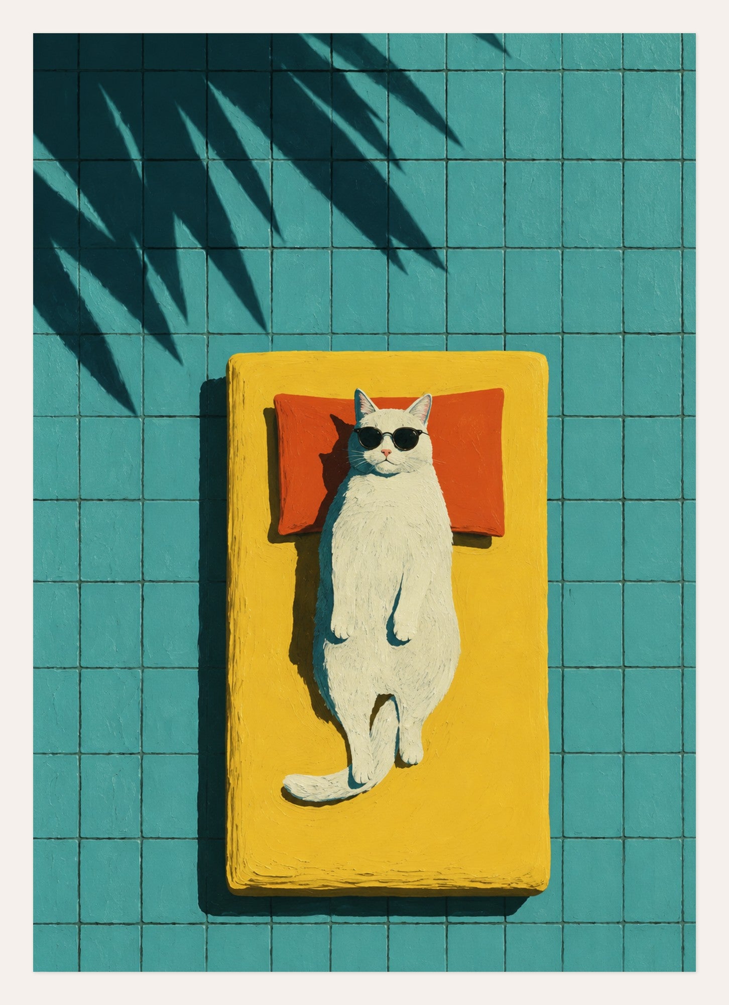Cool Pool Cat – A3