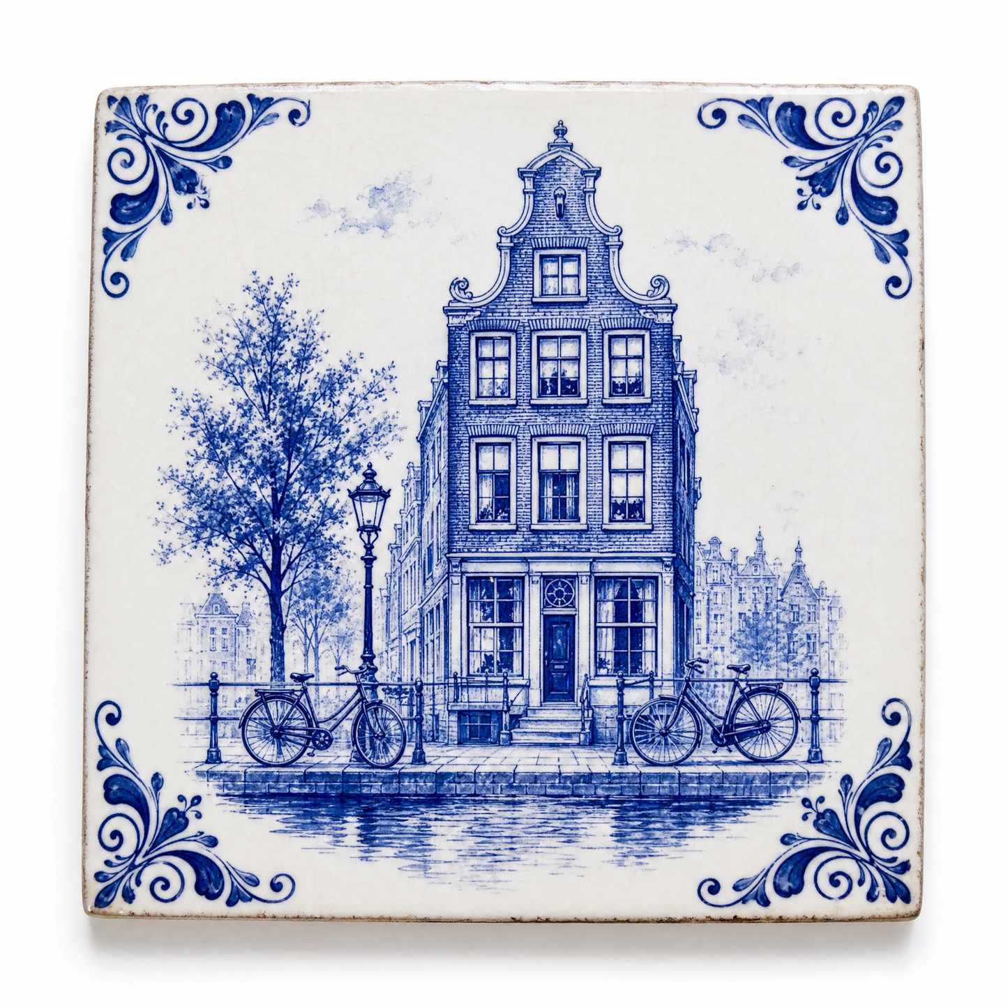 Art Fliese Grachtenhaus – Delft Blau