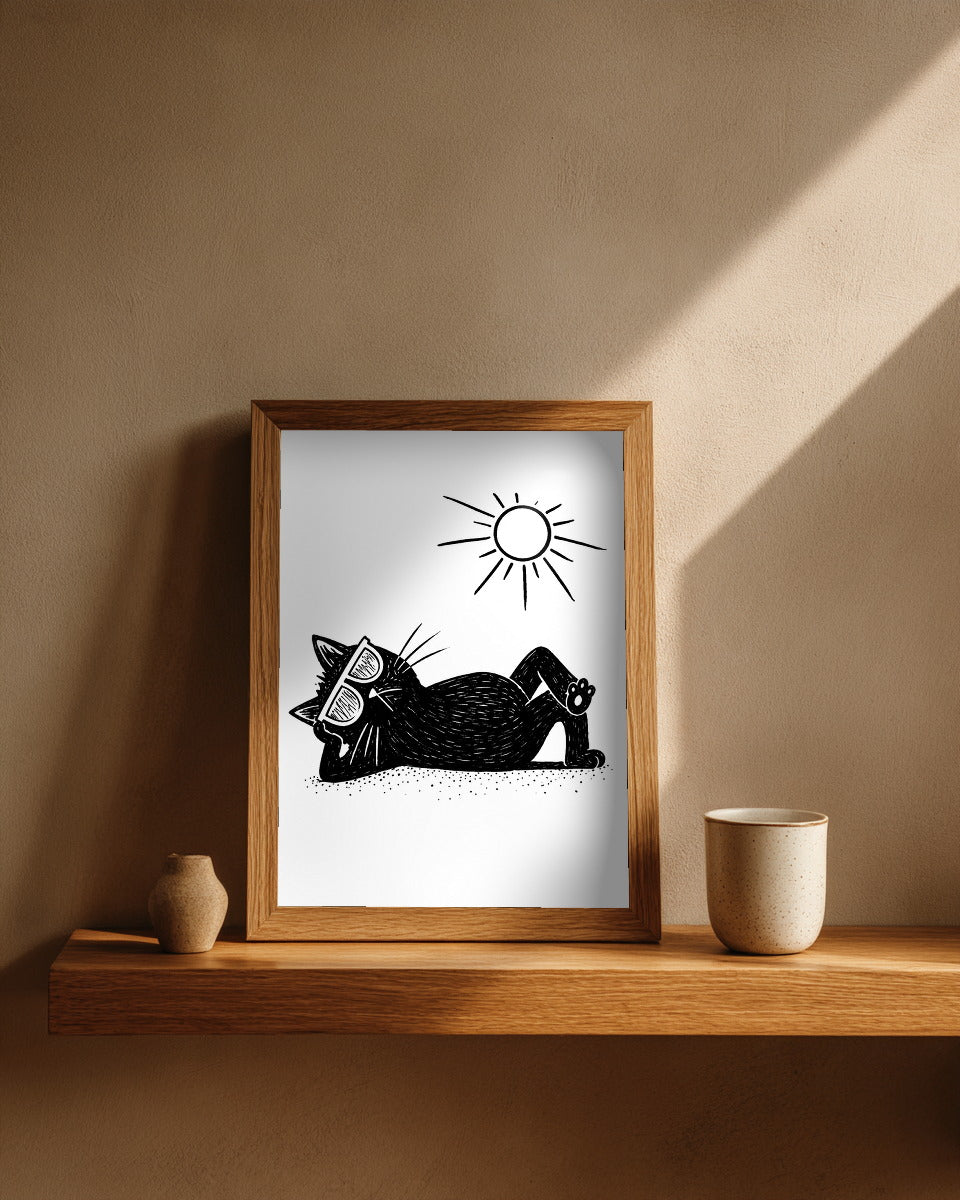 Sunbathing Cat