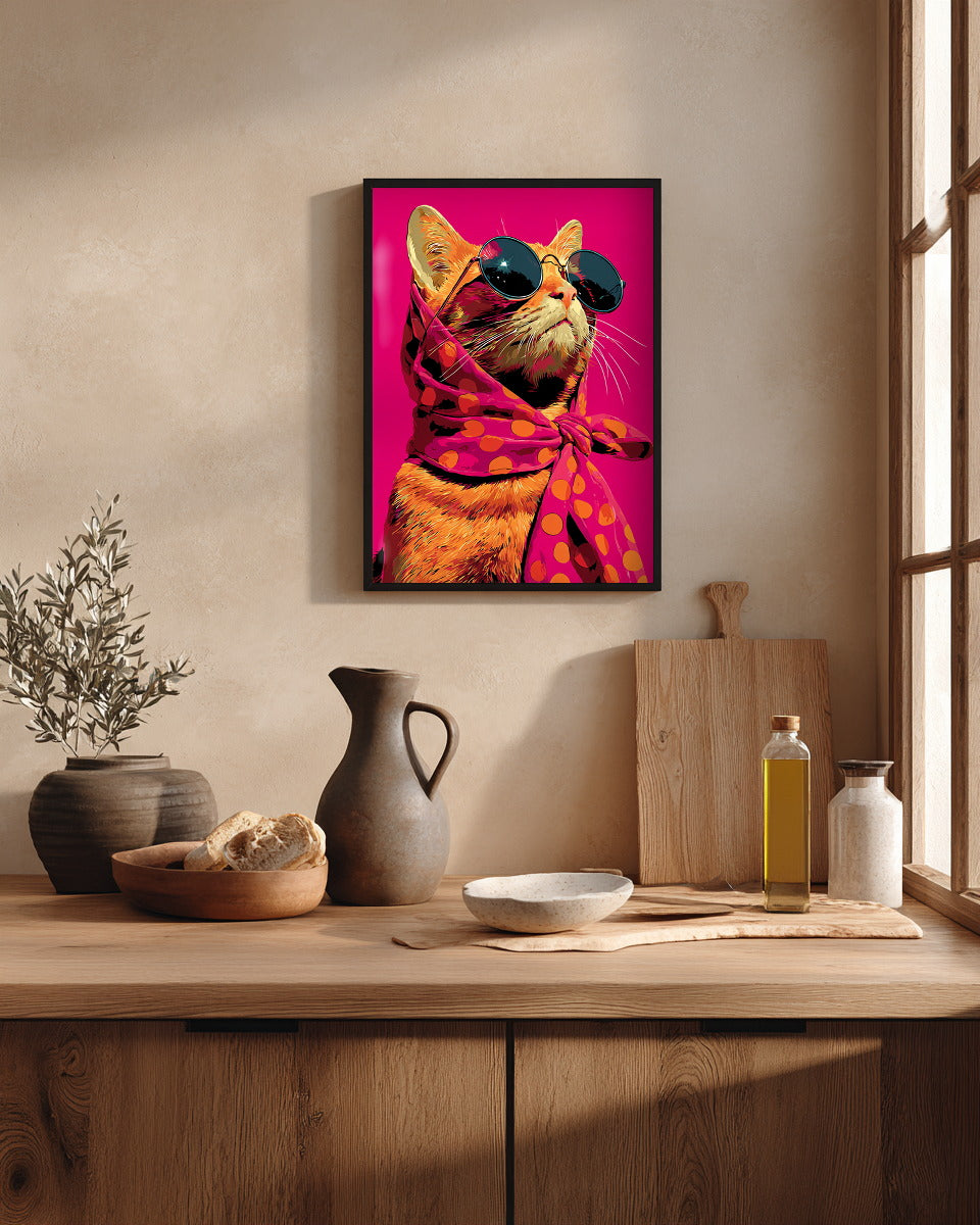 Katze mit Sonnenbrille