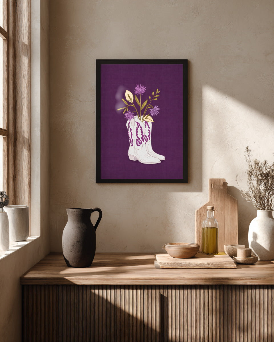 Cowboystiefel als Vase