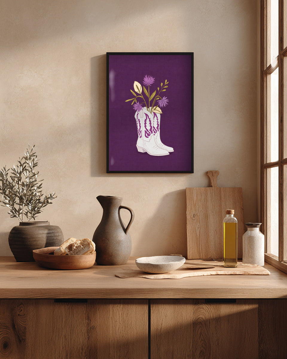 Cowboystiefel als Vase