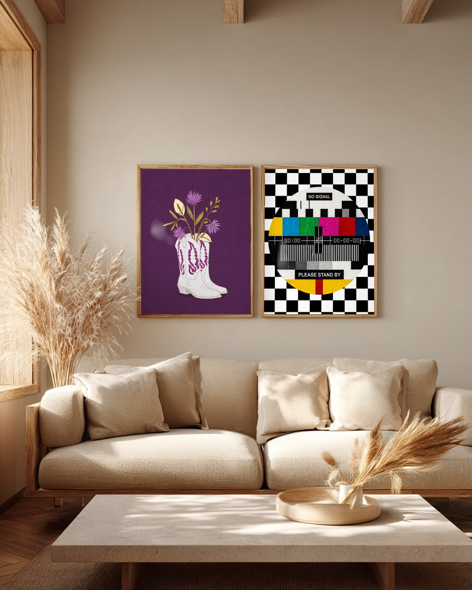Cowboystiefel als Vase