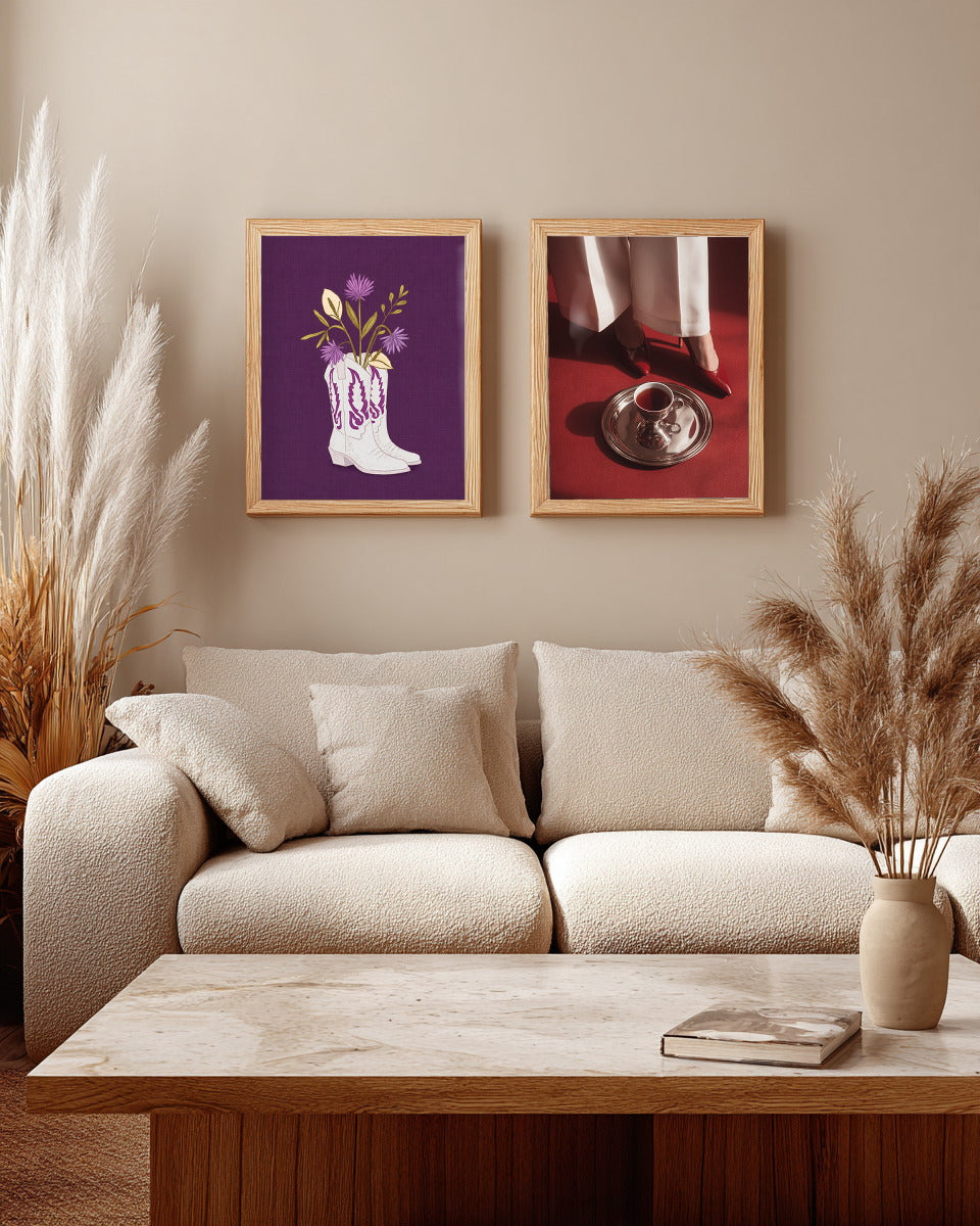 Cowboystiefel als Vase